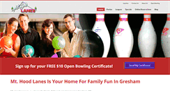 Desktop Screenshot of mthoodlanes.com
